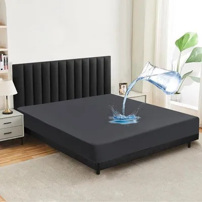 Productafbeelding van Unyqoos® Waterdichte matrasbeschermer 140 x 200 cm – Incontinentie matrasbeschermer, microvezel met waterdichte folie, ademend, geschikt tot 30 cm, wasbaar tot 60°C