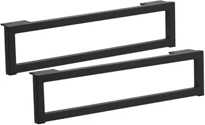 Möbelfüße Metall, 2 Stk., matt schwarz, 12 cm hoch, für Sofas & Schränke