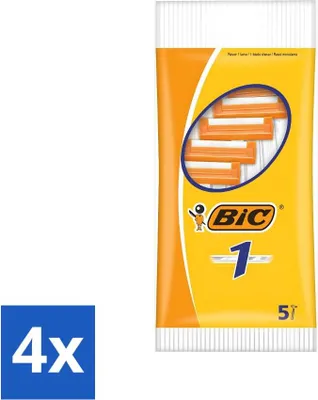 Obrázok produktu pre Bic - žiletky - jednorazové žiletky - 5 žiletiek - hodnotné balenie - 4 kusy