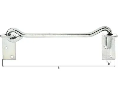 Produktbild von Sturmhaken 12x280 mm galv. verzinkt, dickschichtpassiviert 1 Stück