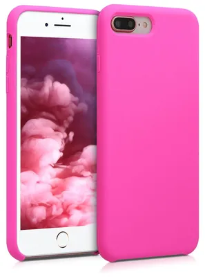 Produktbild von kwmobile Handyhülle für Apple iPhone 7 Plus / iPhone 8 Plus Hülle - Case Silikon - Kabelloses Laden - Schutzhülle Cover in Magenta