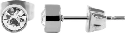 Produktbild von Akzent Edelstahl Ohrstecker, silberfarbig