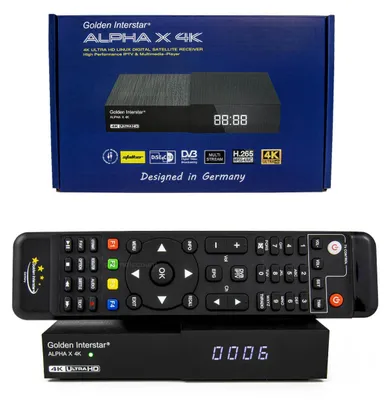 Produktbild von Golden Interstar Alpha X 4K Satelliten Receiver DVB-S2 Linux HD Receiver PVR Rea
