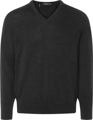 Produktbild von März Pullover V-Ausschnitt anthrazit Wolle
