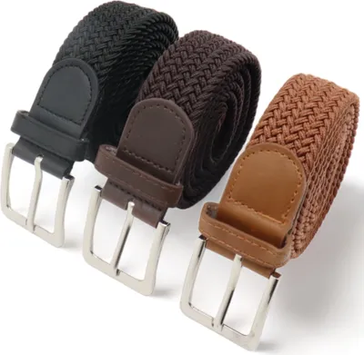 Produktbild von Safekeepers elastische Gürtel – elastischer Gürtel – Stretchgürtel – Gürtel Herren – Gürtel Damen – 3 Stück – Schwarz, Braun und Cognac