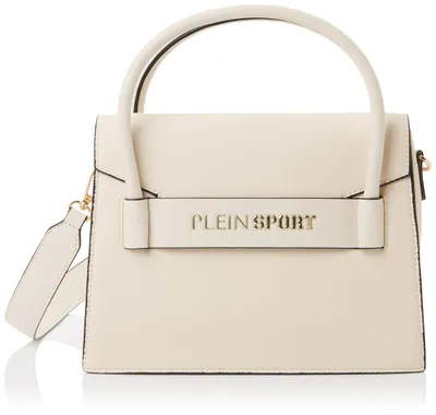 Image de Sac cabas unie PLEIN SPORT, modèle Blake, couleur blanc cassé