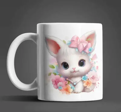 Produktbild von Süßer Hase Häschen Kaffeetasse Teetasse Tasse Geschenkidee – Bunny-02