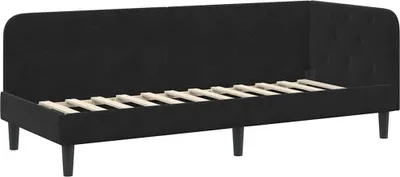 Obrázok produktu pre vidaXL Rohový rám postele Čierny 80 x 200 cm Zamat