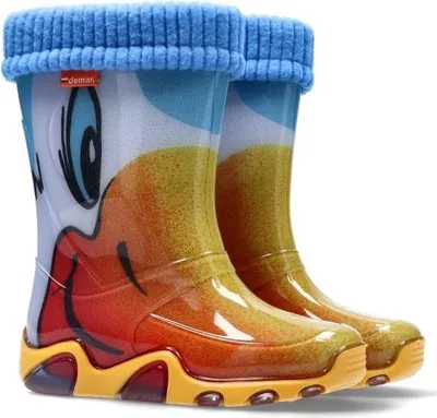 Produktbild von DEMAR Kinder STORMER LUX Jungen Mädchen Thermostiefel Gummistiefel gefüttert Größe: 32/33, Herstellerfarbe: Ente