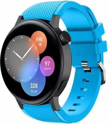Produktbild von Strap-it Huawei Watch GT 3 42mm Silikonarmband (Hellblau)
