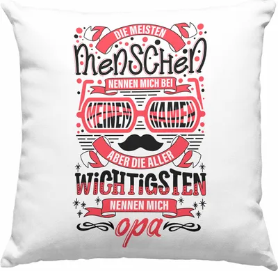Produktbild von Trendation - Opa Deko-Kissen mit Füllung 40x40 Geschenk von Enkel Enkelin Bester Opa Der Welt Deko-Kissen mit Füllung 40x40 Geschenkidee Bester Opa Der Welt (Grün)