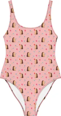 Produktbild von Mr. & Mrs. Panda Badeanzug Igel Luftballon Größe XXL - Rosa - Geschenk, Ballon, Shape-Badeanzug, Herzlichen Glückwunsch, Bademode, Rückenfreier, Happy Birthday, Swimsuit