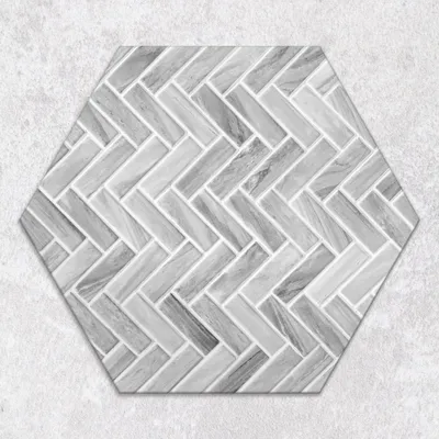 Produktbild von Glas-Herdabdeckplatten Glaskeramikkochfeld-Abdeckung Spritzschutz Glas hexagon 40 cm Geometrische Muster
