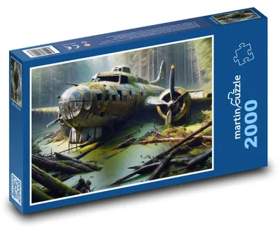 Obrázek produktu pro martinpuzzle - Puzzle 2000 - Ztroskotalé letadlo v močálu