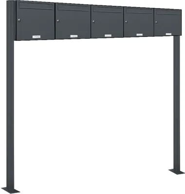 Produktbild von 5er Standbriefkasten Anlage Freistehend RAL 7016 - Anthrazit