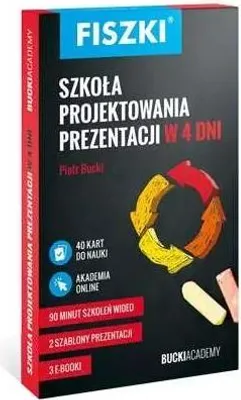 Produktbild von Fiszki Szkoła projektowania prezentacji w 4 dni - Piotr Bucki (Ratgeber auf Polnisch)
