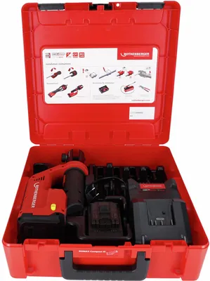 Image de Pince à sertir 18V ROMAX COMPACT III BASIC sans mâchoire + batterie 2Ah + chargeur - ROTHENBERGER - 1000004267