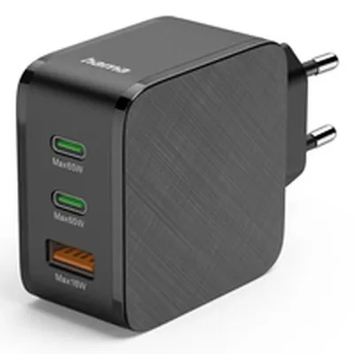 Image de Chargeur rapide, 2 USB-C PD, 1 USB-A QC, 65 W, noir
