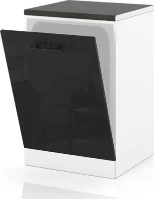 Zdjęcie produktu dla Front Do Zabudowy Zmywarki 60Cm Szafka Kuchenna Spremium Czarny Połysk