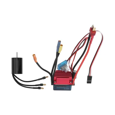 Zdjęcie produktu dla bezszczotkowy ESC 35A do samochodów RC 1/16 1/18, silnik z bezszczotkowym ESC 35A, bezszczotkowy ESC 4500KV, bezczujnikowy silnik bezszczotkowy 2435 4500KV, silnik bezszczotkowy z bezszczotkowym ESC 35A, bezszczotkowy ESC 2435, bezszczotkowy silnik 35A