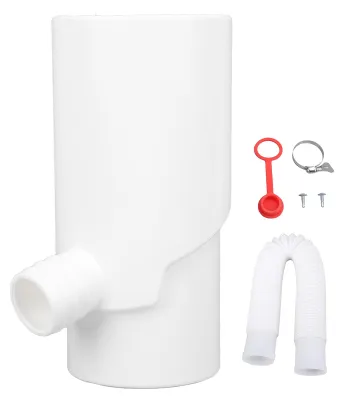 Regenpijpumleiter 8 cm Kunststoff weiß – Regenwassersammler