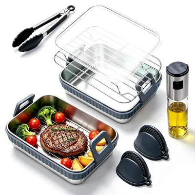 Produktbild von Edelstahl Auflaufform für Airfryer Zubehör
