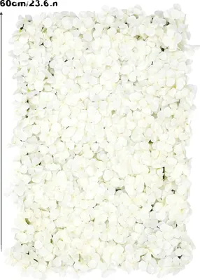Produktbild von Künstliche Blumenpaneele, Seidenblumendekoration, Innen- und Außenbereich, WEISS