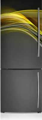 Produktbild von Kühlschrankmagne Kühlschrank Aufkleber Magnetfolie Dekoration 70x190 cm - Gelbe Abstraktion.