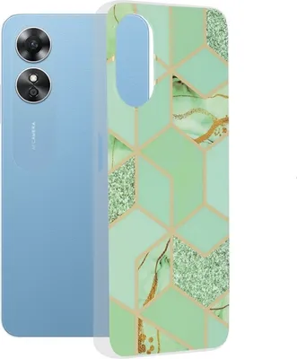 Image de Coque Techsuit Marble pour Oppo A17 - Vert KP29203