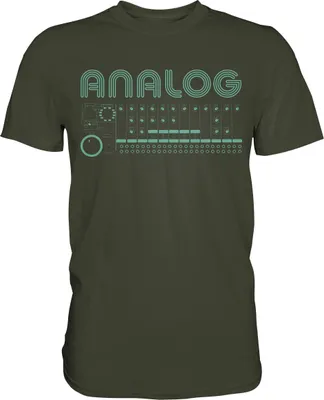 Produktbild von Retro Synthesizer Modular Analog T-Shirt – Urban Khaki / XXL
