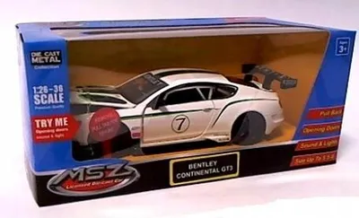 Zdjęcie produktu dla Samochód Bentley metalowy lekki dźwięk skala 1:32