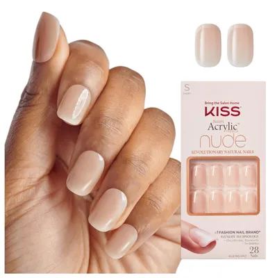 Produktbild von KISS Salon Acrylic French Nude "Chic Beats" Nude Tips Mittel Oval