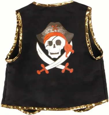 Produktbild von Kinder-Piratenweste mit Augenklappe – Set für kleine Abenteurer, 5-6 Jahre