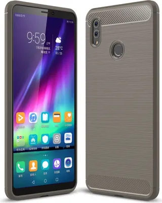 Produktbild von Schutzhülle Handyhülle für Huawei Honor Note 10 Case Cover Carbon Optik Grau