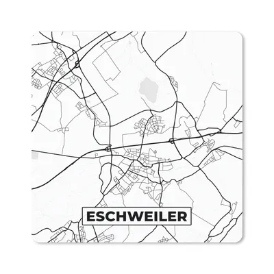 Produktbild von MuchoWow® Mauspad Mousepad Eschweiler - Stadtplan - Karte 30x30 cm - Mousepads - Maus Mat - Pad - Mausunterlage - Gaming