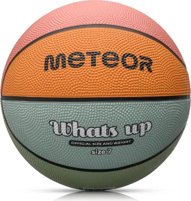 Produktbild von Meteor Basketball What's up Größe 7 Jugend, Heren hellblau/orange
