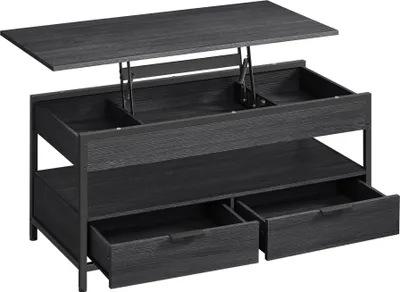 Obrázek produktu pro Výškově nastavitelný konferenční stolek GASPAR, 50x100x(48-63)cm, černá