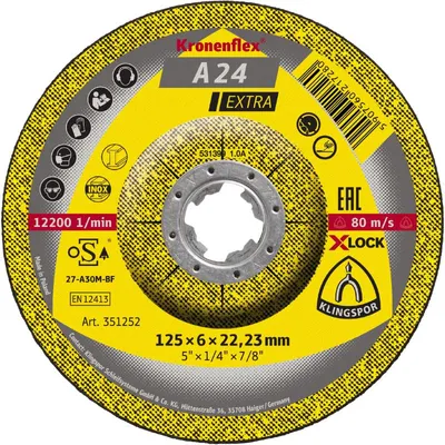 Produktbild von Schruppsch. A24EX X-LOCK 125x6mm gekr. Klingspor