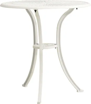 Obrázok produktu pre vidaXL Záhradný stôl biely 62x62x65 cm Hliníkový odliatok