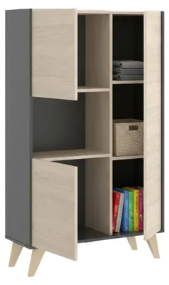 Produktbild von Sideboard Boario,  81x43h135 cm,  Eiche und Anthrazit