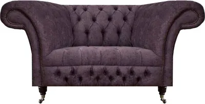 Obrázek produktu pro Chesterfield křeslo čalouněný nábytek obývací pokoj čalouněný sedák látka