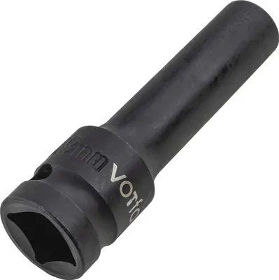 Produktbild von Kraft Schlagschraubernuss 1/2" Stecknuss Lang 9 mm 6-Kant CR-MO
