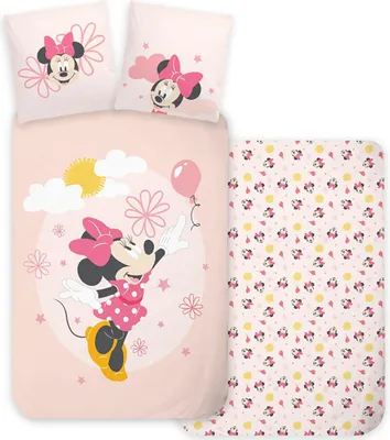 Produktbild von Disney Minnie Fly Kinder Bettbezug 100×135 cm, 40×60 cm