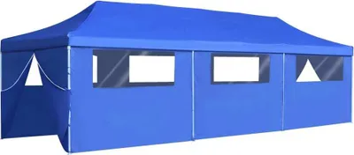 Immagine prodotto di Tenda Pieghevole Pop-Up con 8 Pareti Laterali 870x291x315 cm Blu