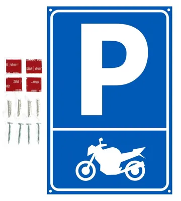 Produktbild von Parkschild für Motorräder, 20 x 30 cm