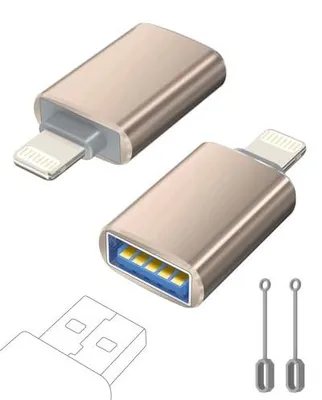 Zdjęcie produktu dla Adapter lightning USB a otg dla iphone 14 13 12 11 pro ipad
