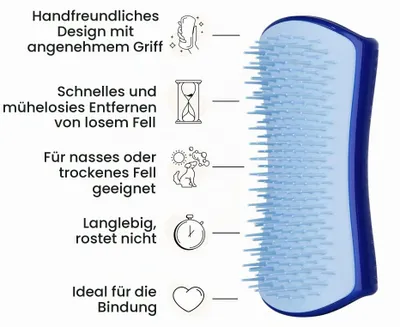 Produktbild von Tangle Teezer Pet Teezer Hundebürste für kleine Hunde – Fellpflege