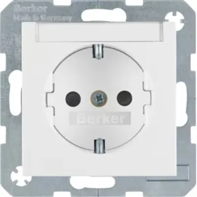 Zdjęcie produktu dla Berker 41498989, Typu F, Biały, Duroplast, IP20, 250 V, 16 A