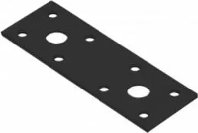 Produktbild von Flachverbinder 100x35x2,5mm schwarz