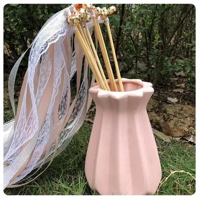 Produktbild von Elzusha – Hochzeitsschleifen mit Bändern und Glöckchen, 30 Stück